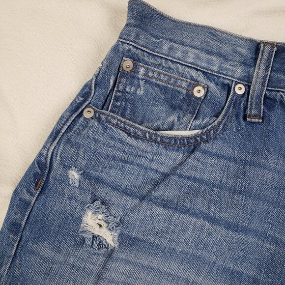 Madewell The Perfect Vintage Jean in Chet Wash: Distressed Edition Size 32 Rigid - Picture 7 of 16